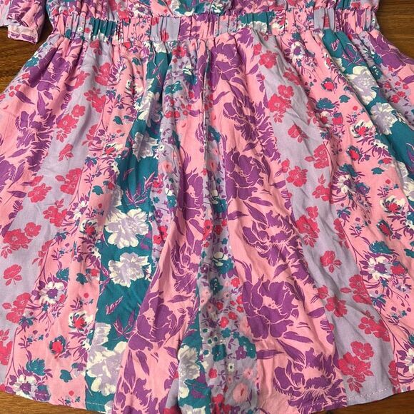 Andree by‎ unit off the shoulder romper  colorful floral color block woman's 3x - Picture 8 of 8